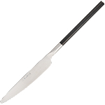 Нож столовый «Дистрикт Сильвер Блэк Мэтт»;сталь нерж.;,L=225,B=18мм;матовый,черный KunstWerk D034-5/s/b/matt