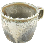 Чашка чайная «Агава»; фарфор; 200мл; D=82мм, H=70мм; серый, зелен. Kunstwerk ZA0013-3-m