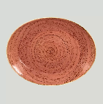 Овальная тарелка Porcelain Twirl Coral 320x230 мм RAK TWNNOP32CO