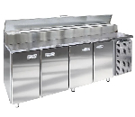 Среднетемпературный холодильный стол для пиццы, СХСпц-700-4(1/6), 4 двери