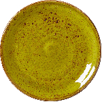 Тарелка пирожковая «Крафт Эппл»; фарфор; D=150мм, H=20мм; желто-зел. Steelite 1211 0568