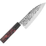 Нож кухонный «Нара» односторонняя заточк; сталь нерж., дерево; L=285/150, B=49мм; металлич., тем.дерево Sekiryu SRHM300