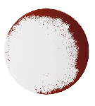 Тарелка мелкая «Холи Фё»; фарфор; D=285мм; красный, белый Chef&Sommelier L9675