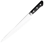 Нож кухонный «Осака» односторонняя заточк сталь нерж.,полиоксиметилен; ,L=370/240,B=35мм Sekiryu SR-MS240