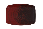 Блюдо прямоугольное RED фарфор, 270х190 мм, h 23 мм, красный Porland 118427 LYKKE RED