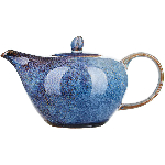 Чайник «Ирис»; фарфор; 0,7л; голуб. Kunstwerk ZA0038S-6-a
