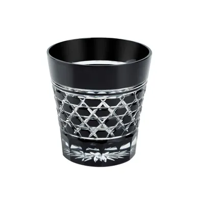 Стакан с шестиугольным плетением стекло 340мл D=92,H=95мм черный Tajima Glass TG09-31-1K