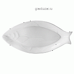 Блюдо д/рыбы «Кунстверк»; фарфор; H=3.1,L=39.6,B=19.2см; белый KunstWerk A0429