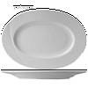 Блюдо овальное «Атлантис»; фарфор; H=3,L=33,B=23см; белый Lilien Austria ATL3032