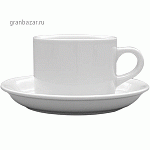 Чашка чайная «Америка»; фарфор; 220мл; D=8.3,H=6.3,L=11,B=8.3см; белый Lubiana 105