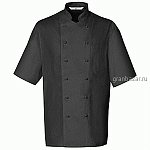 Куртка поварская,р.54 б/пуклей; полиэстер,хлопок; черный Greiff 742.2900.010/54