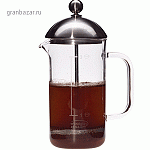 Кофейник с прессом на 3 чашки; стекло; 350мл; D=7.5,H=17,L=11.5см Trendglas 118006
