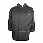 Куртка двубортная 52-54размер; твил; черный POV 52-54