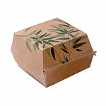 Коробка картонная Feel Green для бургера, 120х120х50 мм, 50 шт/уп, Garcia de Pou 144.62