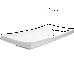 Тарелка д/суши «Кунстверк»; фарфор; H=1.7,L=27,B=11.5см; белый KunstWerk A2591