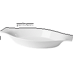 Блюдо овальное с ручк. «Бистро»; фарфор; H=3,L=26,B=14см; белый Tognana PYOAF06