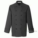 Куртка поварская,р.46 б/пуклей; полиэстер,хлопок; черный Greiff 242.2900.010/46