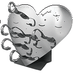 Этажерка +12ложек +20 дер. шпажек «Сердце»; сталь нерж.; H=26,L=32,B=15см; металлич. APS 12428