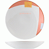 Салатник «Зен»; фарфор; 250мл; D=150,H=35мм; белый,оранжев. Steelite 9401 C097