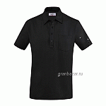 Рубашка поло мужская,размер S; хлопок,эластан; черный Greiff 6627.1405.010/S