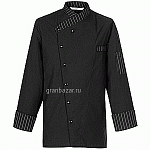Куртка поварская р.S на кнопках; полиэстер,хлопок; черный,белый Greiff 5529.2300.010/S