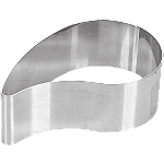 Форма кондитерская «Капля»[6шт]; сталь нерж.; D=9,H=3см; металлич. Paderno 47425-26