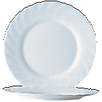 Тарелка пирожковая «Трианон»; стекло; D=15,H=1.5см; белый Arcoroc D6886/D7501