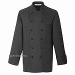 Куртка поварская,р.44 б/пуклей; полиэстер,хлопок; черный Greiff 242.2900.010/44