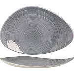 Блюдо «Скейп Грей»; фарфор; H=45,L=375,B=250мм; серый Steelite 1402 X0060