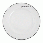 Тарелка мелкая «Блэк Лайн»; фарфор; D=27,H=2см; белый,черный Steelite 1135 0209