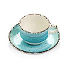 Блюдце круглое d=130 мм., для чашки арт. NBNEO01EK50TM, фарфор, цвет голубой, Gural Porcelain NBNEO15EK50TM