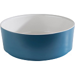 Салатник «Хэппи буфет» пластик 1,5 л D=200, H=70 мм белый, синий APS 15609