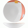 Салатник «Зен»; фарфор; 500мл; D=200,H=45мм; белый,оранжев. Steelite 9401 C096