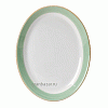 Блюдо овальное «Рио Грин»; фарфор; L=30.5см; белый,зелен. Steelite 1529 0142