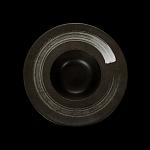 Тарелка для пасты «Corone» 252 мм черная с белым