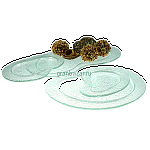 Блюдо «Амеба»; стекло; H=16,L=400,B=240мм; прозр. BDK-GLASS 536620
