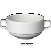 Бульонная чашка с 2-мя ручками «Спайро»; фарфор; 285мл; D=10,H=4см; белый Steelite 9032 C735