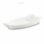 Блюдо лодка 395x177 мм h=62 мм "Белый" Ever Unison JB15A/White