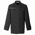 Куртка поварская,р.54 б/пуклей; полиэстер,хлопок; черный Greiff 242.6300.010/54