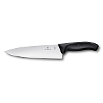 Нож разделочный, 200 мм, широкое лезвие черный, в блистере Victorinox 6.8063.20B