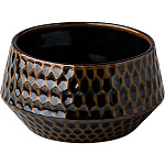 Салатник «Ро дизайн бай кевала» керамика 0,6 л D=130, H=70 мм коричнев., черный Studio Raw RD18623