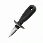 Нож д/устриц; сталь нерж.,полиамид; L=15.5,B=4.5см; черный,металлич. APS 88840