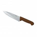 Нож PRO-Line поварской 200 мм, коричневая пластиковая ручка, волнистое лезвие, P.L. Proff Cuisine KB-7501-200S