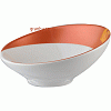 Салатник «Зен»; фарфор; 120мл; D=13.5,H=6.5см; белый,оранжев. Steelite 9401 C625