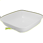 Салатник квадратный «Кунстверк»; фарфор; 1050мл; H=5.4,L=19.3,B=19.3см; белый KunstWerk A3441