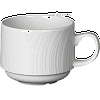 Чашка чайная «Спайро»; фарфор; 210мл; D=8,H=6.5,L=10.5см; белый Steelite 9032 C986