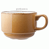 Чашка чайная «Террамеса мастед»; фарфор; 225мл; D=8,H=6,L=11см; св.корич. Steelite 1121 0217