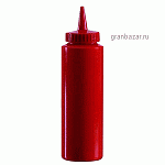 Емкость д/соусов; пластик; 350мл; D=55,H=205мм; красный MATFER 116384
