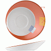 Блюдце «Зен»; фарфор; D=15см; белый,оранжев. Steelite 9401 C636