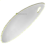 Блюдо овальное «Органикс»; фарфор; H=35,L=520,B=165мм; белый Steelite 9002 C640